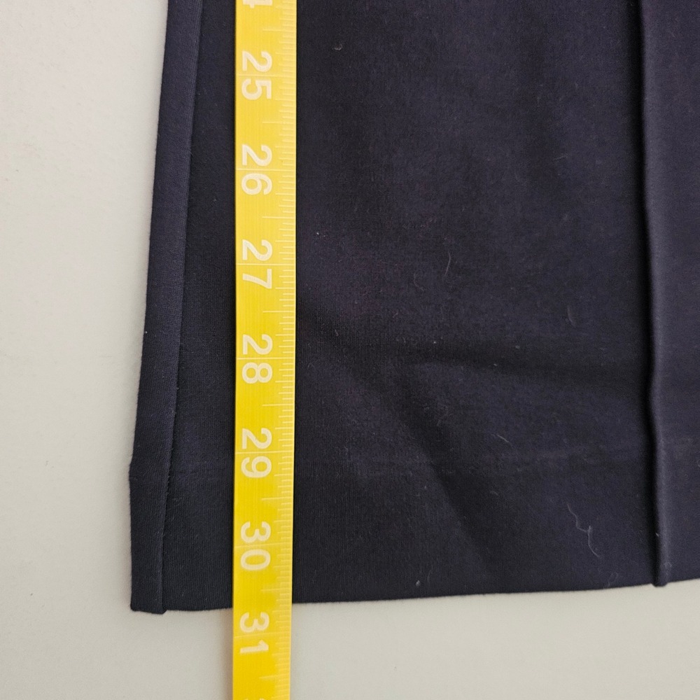 Spanx M Petite Perfect Navy Pant Hi-Rise Flare Ponte Office Front Seam NWT - Picture 8 of 9